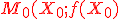 \red M_0(X_0;f(X_0)